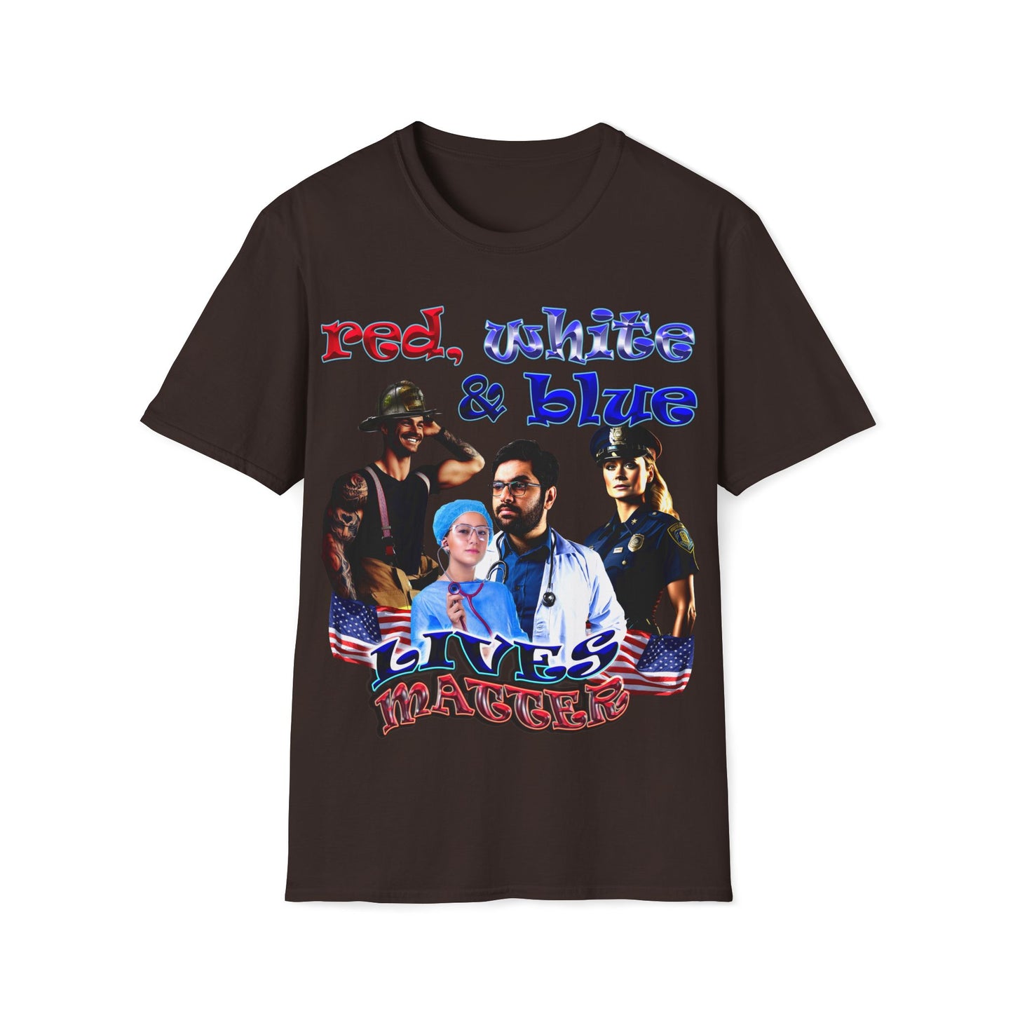 rw&b lives matter - Unisex Softstyle T-Shirt