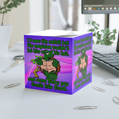 turtle race - note cube (purple-pink wave)