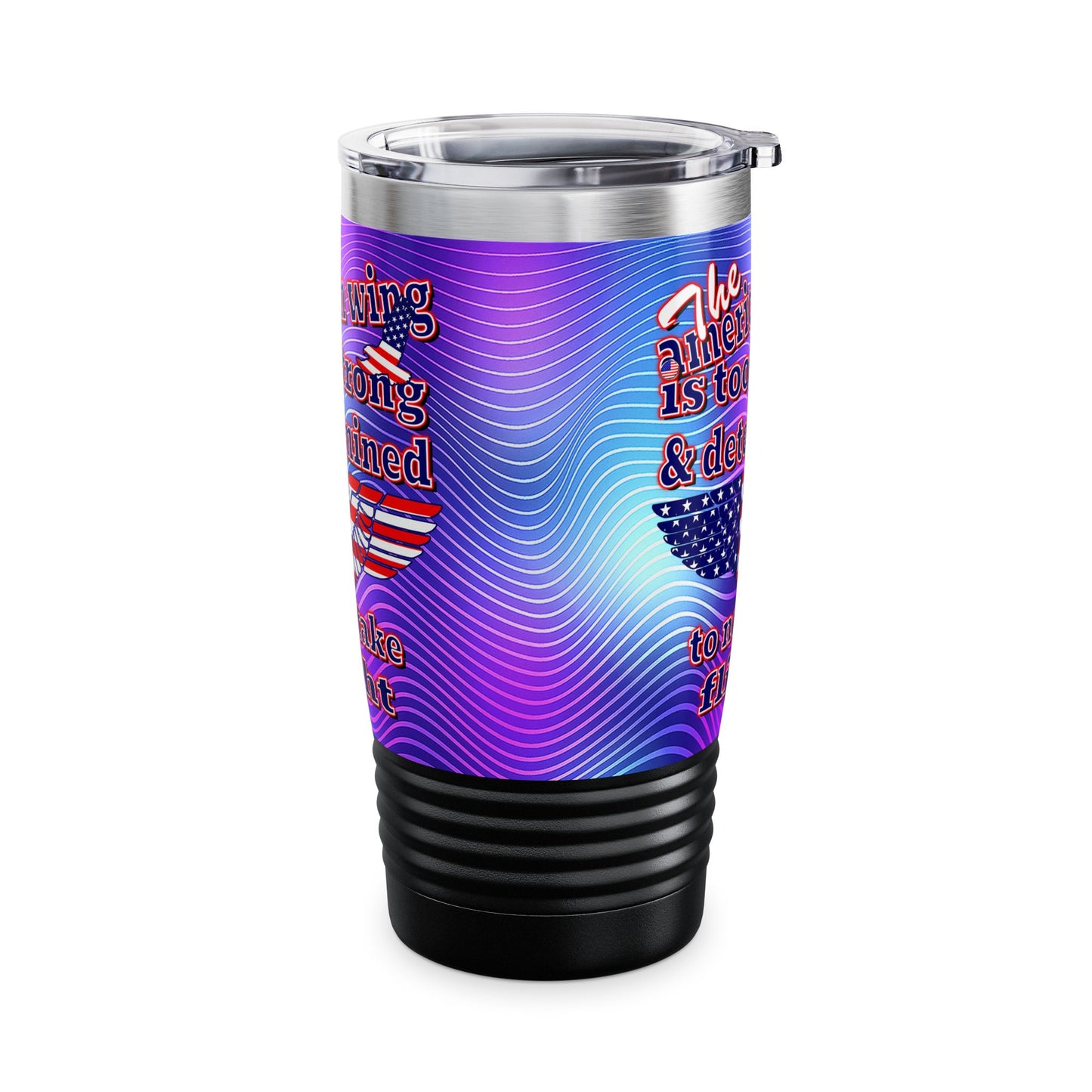 american wing - Ringneck Tumbler, 20oz (purple wave)