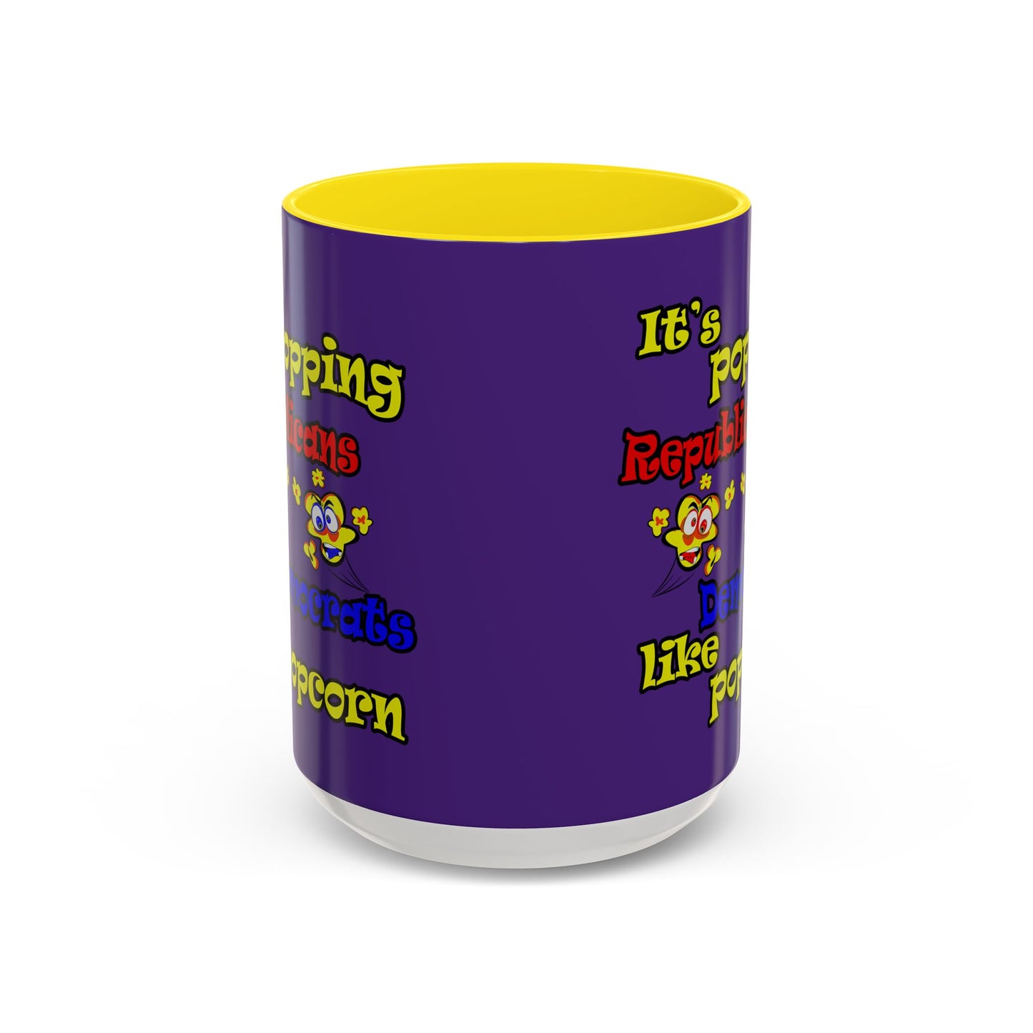 popping like popcorn - Accent Mug (purple)