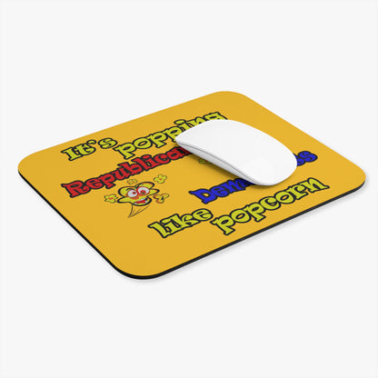 popping like popcorn - Mouse Pad (Rectangle) (yellow)