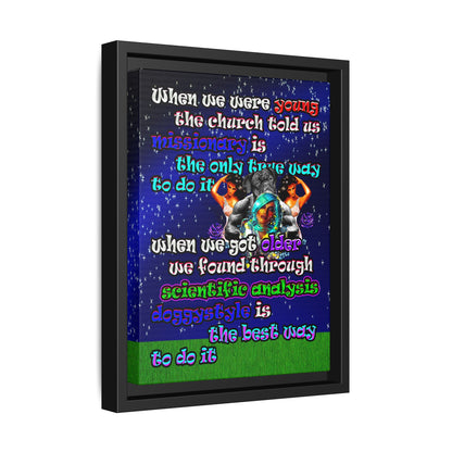 doggystyle - framed canvas art ('snoops' background)