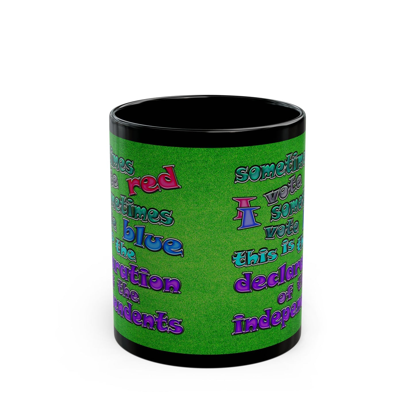 declaration of the independents - Black Mug (green turf)
