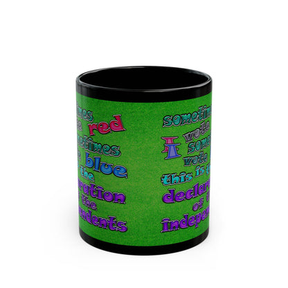 declaration of the independents - Black Mug (green turf)