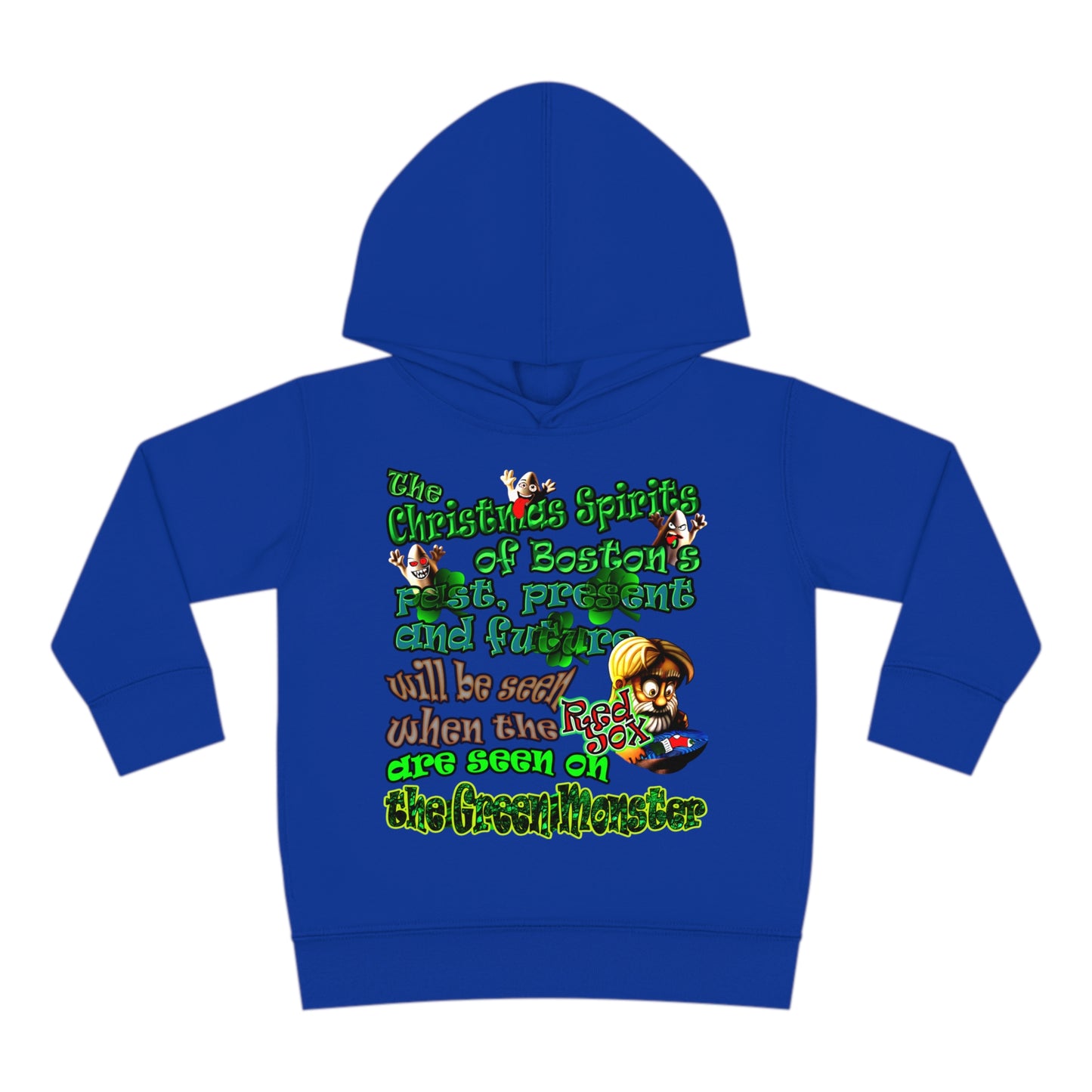 christmas spirits of boston - Toddler Pullover Fleece Hoodie
