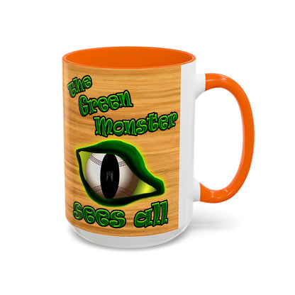 green monster - Accent Mug (butterscotch wood finish)