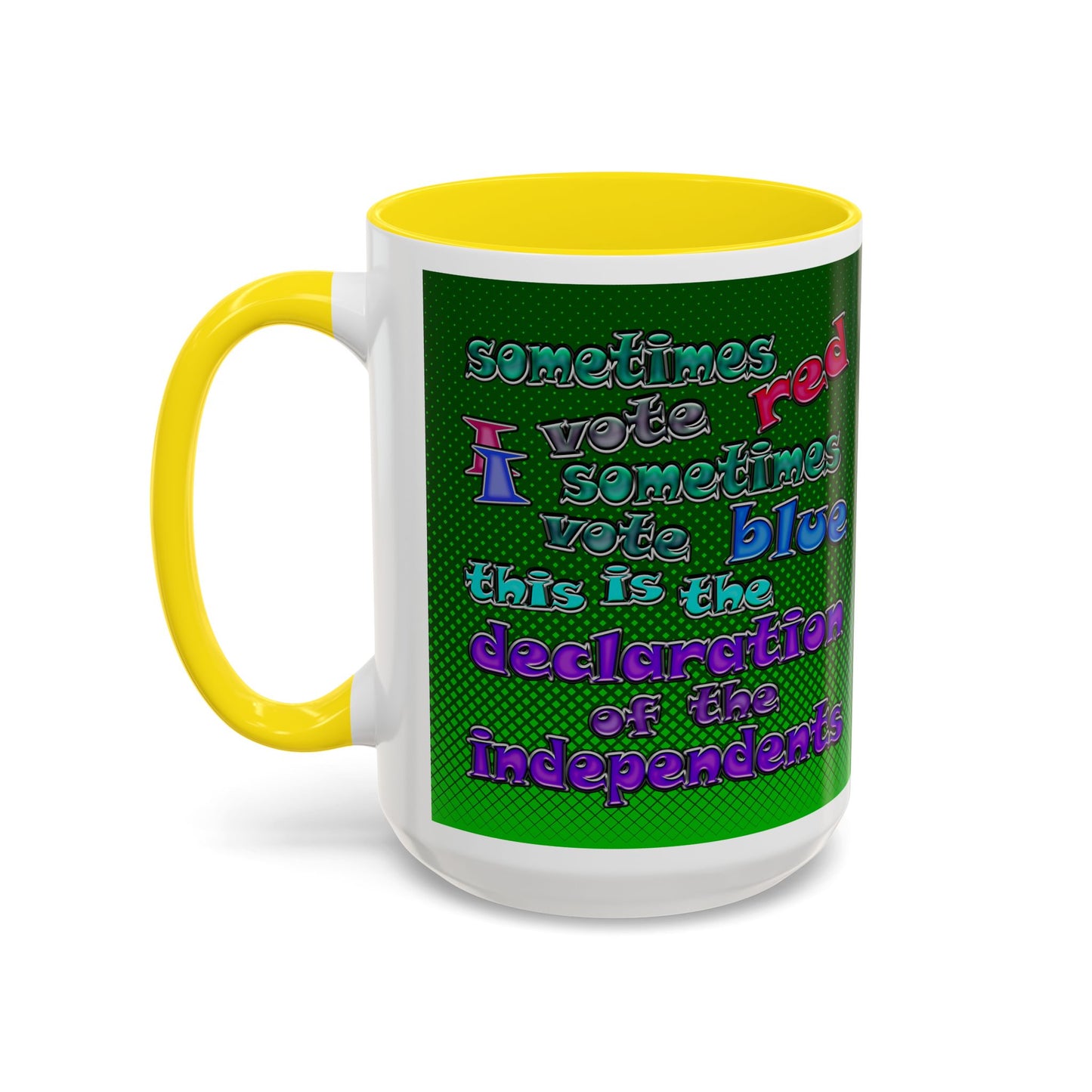 declaration of the independents - Accent Mug (logo green)