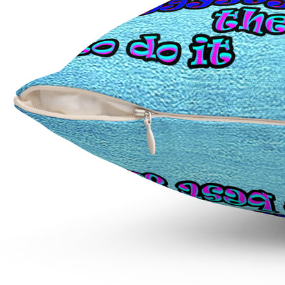 doggystyle - Spun Polyester Square Pillow - (faded blue)