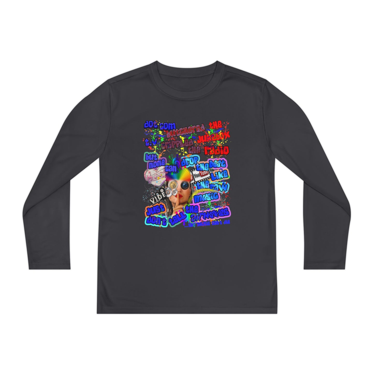 drop the beat - Youth Long Sleeve Competitor Tee