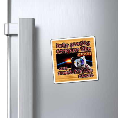 defy conquer reach - Magnets - (butterscotch wood finish)