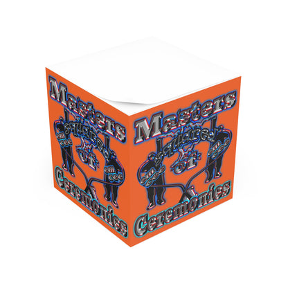 em cee squared - note cube (orange)