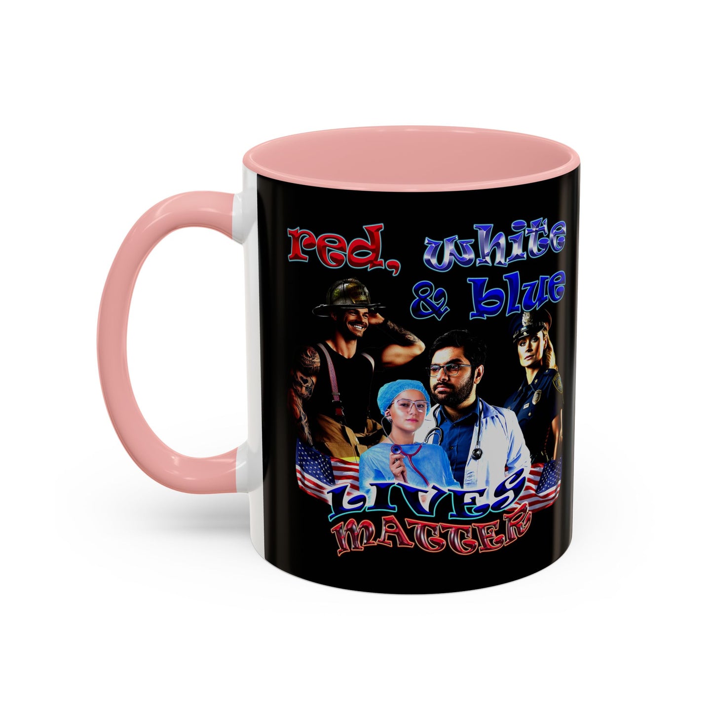 rw&b lives matter - Accent Mug (black)