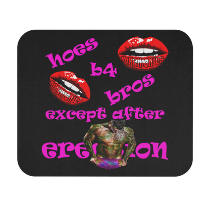 hoes b4 bros - Mouse Pad (Rectangle) (black)
