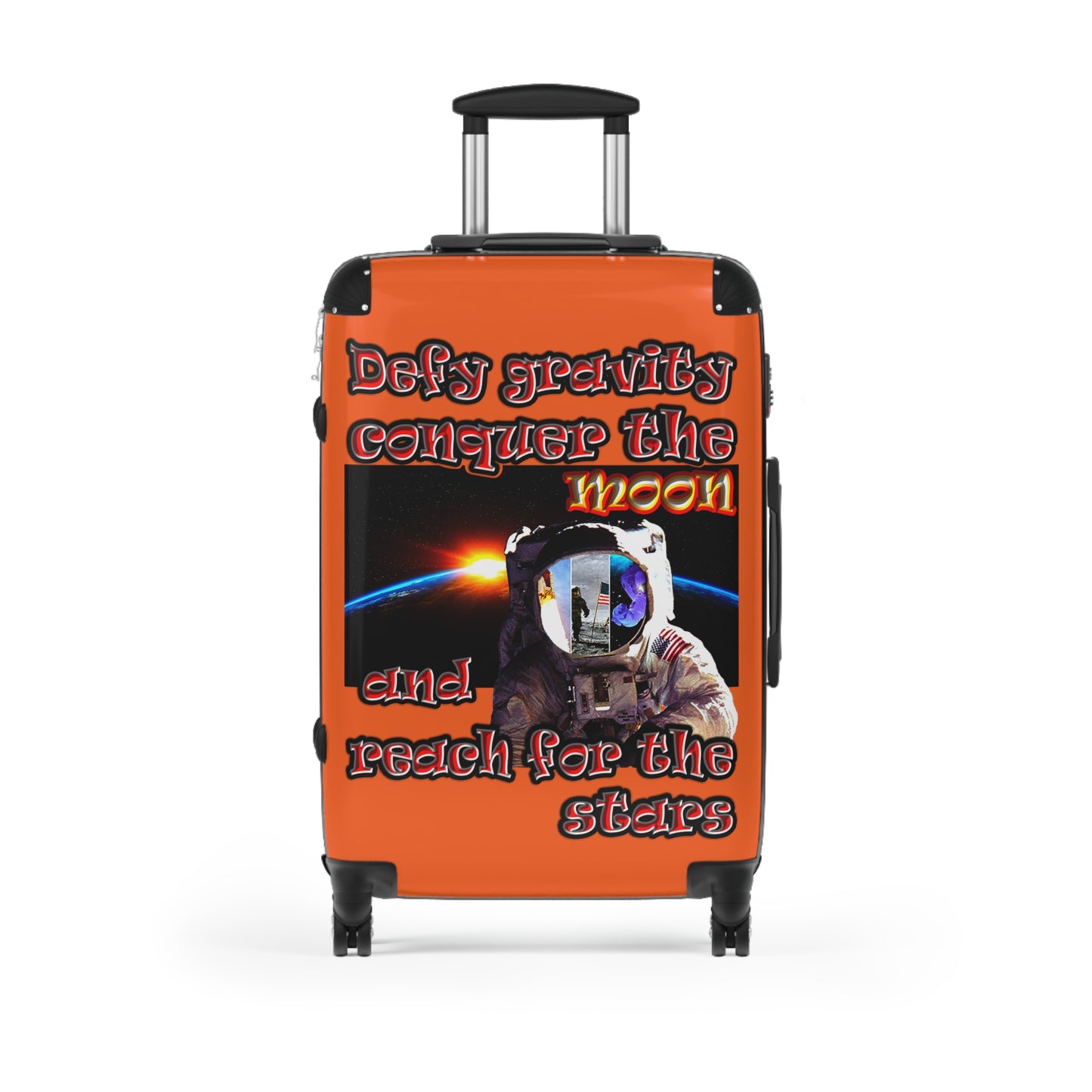 defy conquer reach - Suitcase (orange)
