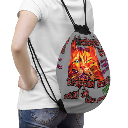 schrodinger's cat - Drawstring Bag (grey)