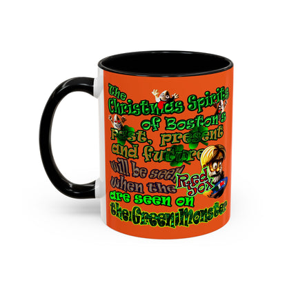 christmas spirits of boston - Accent Mug (orange)