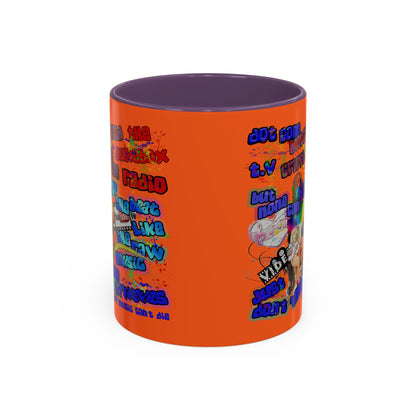 drop the beat - Accent Mug (orange)