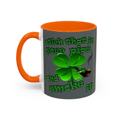 celtics logo - Accent Mug (dark grey)