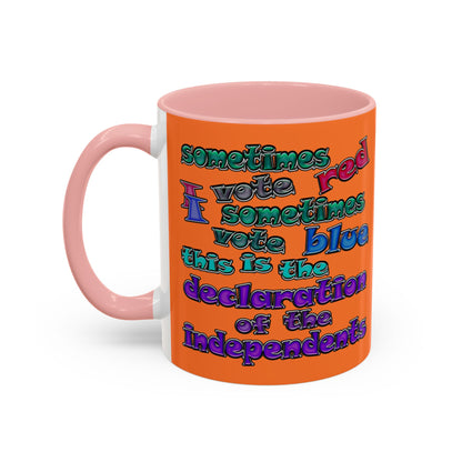 declaration of the independents - Accent Mug (crusta)
