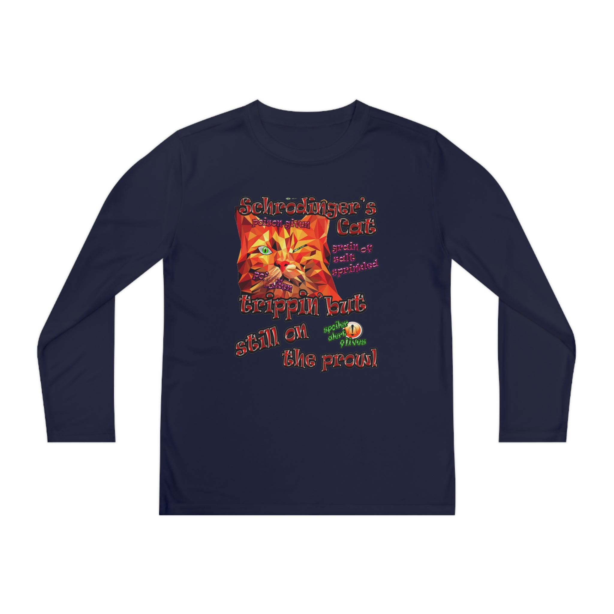 schrodinger's cat - Youth Long Sleeve Competitor Tee