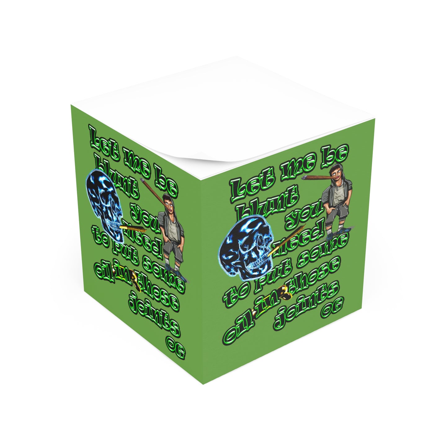 og - note cube (green)