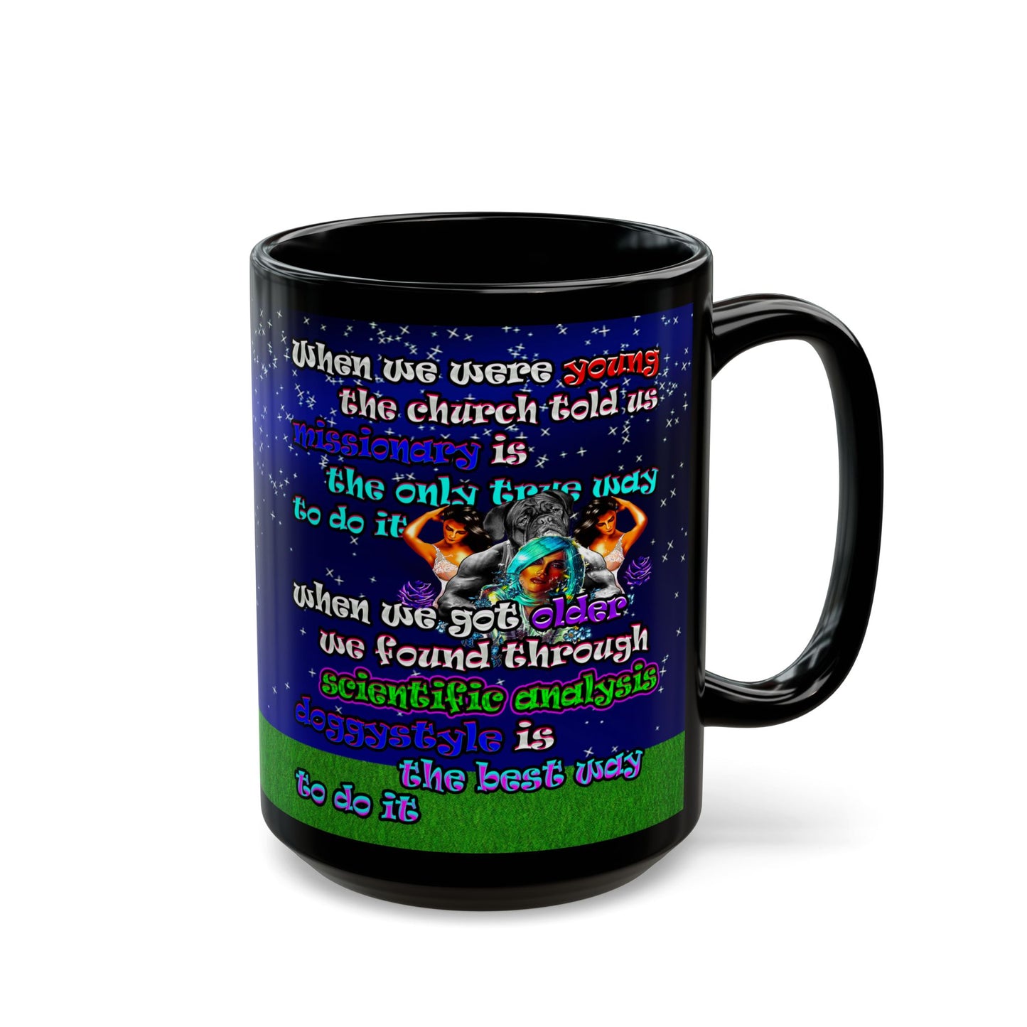 doggystyle - Black Mug ('snoops' background)