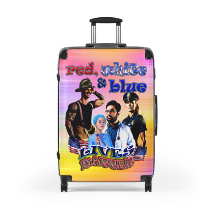rw&b lives matter - Suitcase (color blur)