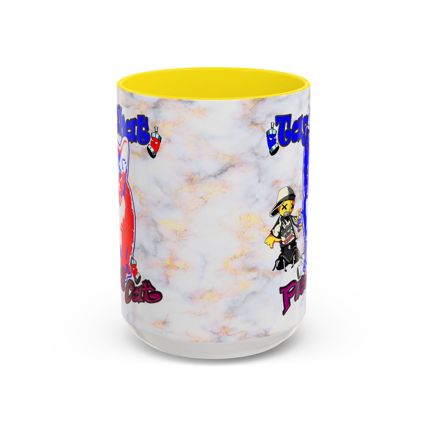 tag that - Accent Mug (white marble)