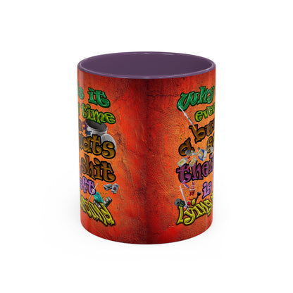 the bum's shit - Accent Mug (burnt orange)