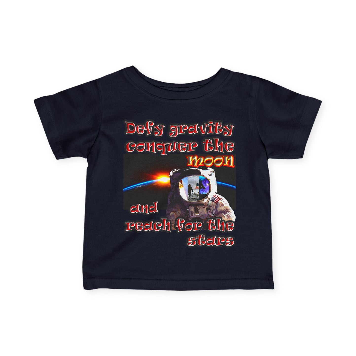 defy conquer reach - Infant Fine Jersey Tee