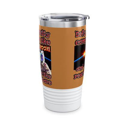 defy conquer reach - Ringneck Tumbler, 20oz (light brown)