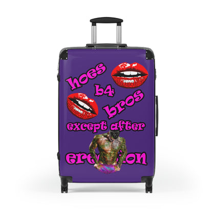 hoes b4 bros - Suitcase (purple)