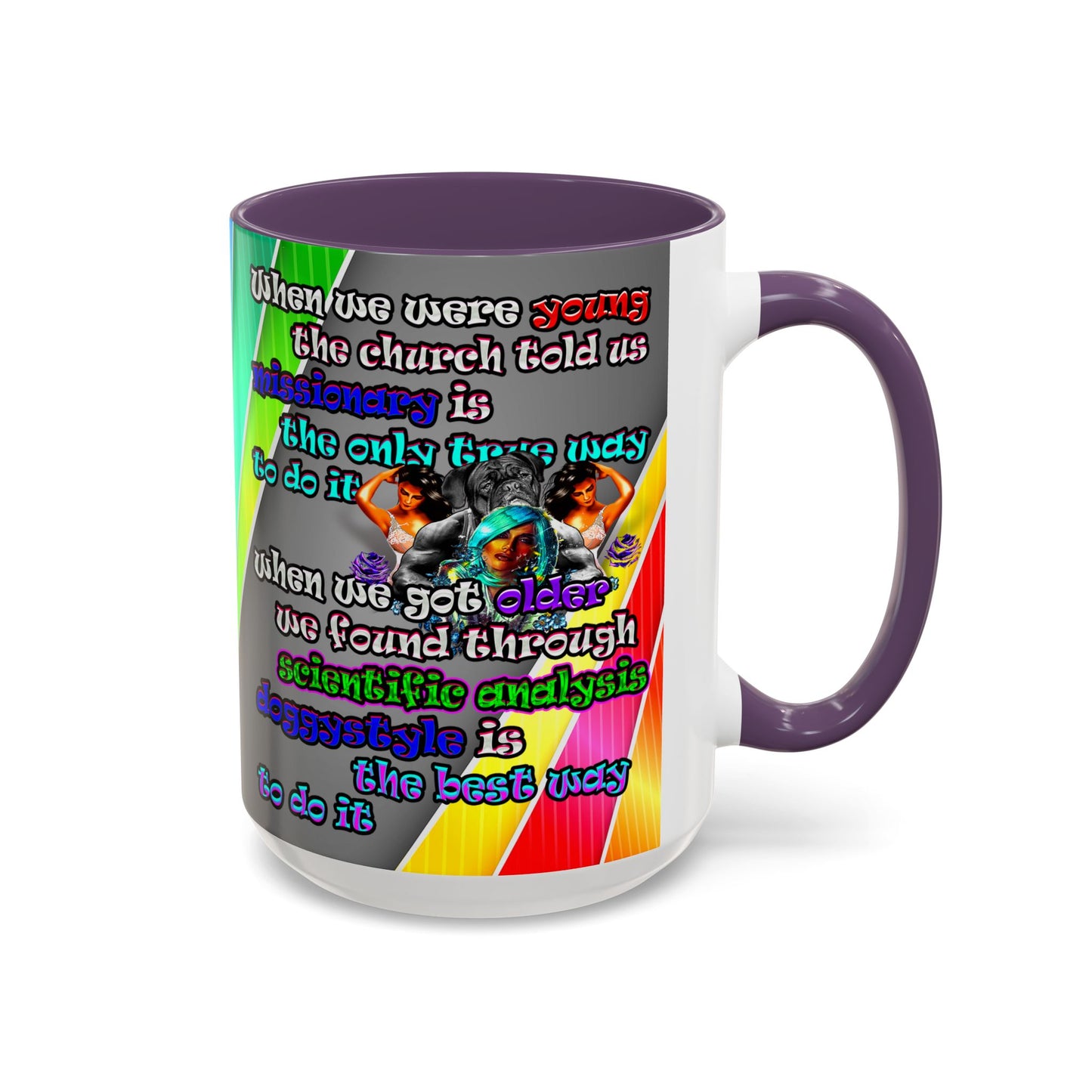 doggystyle - Accent Mug (rainbow split)