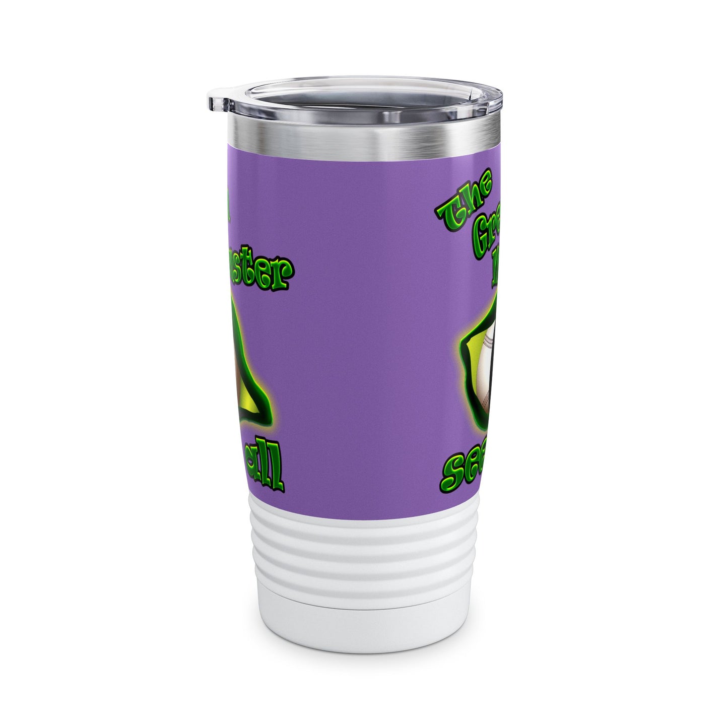 green monster - Ringneck Tumbler, 20oz (light purple)
