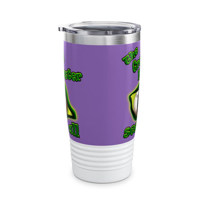 green monster - Ringneck Tumbler, 20oz (light purple)