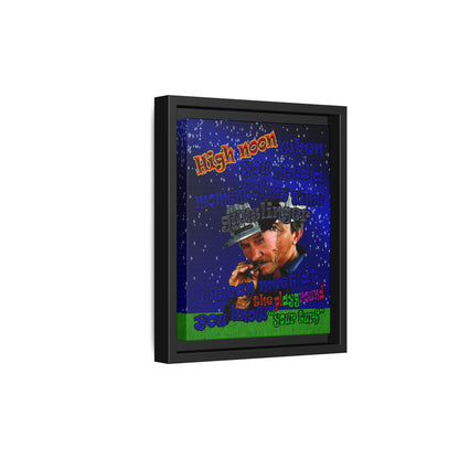high noon - framed canvas art ('snoops' background)