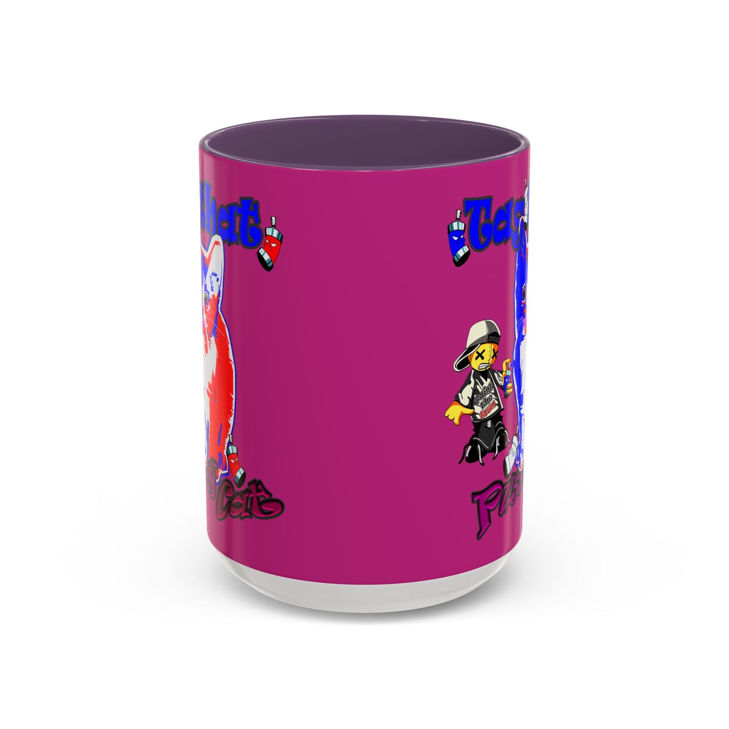tag that - Accent Mug (pink)