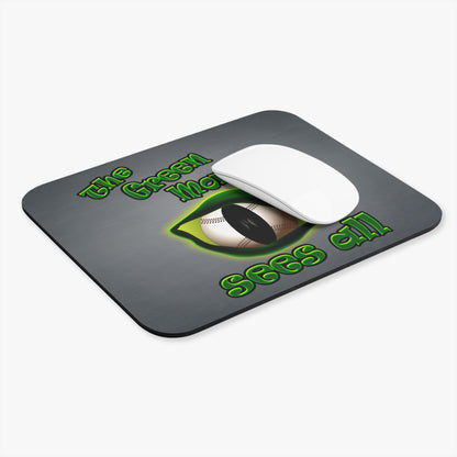 green monster - Mouse Pad (Rectangle) (grey-light grey)