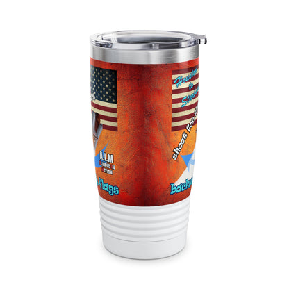 shoot for the stars - Ringneck Tumbler, 20oz (burnt orange)