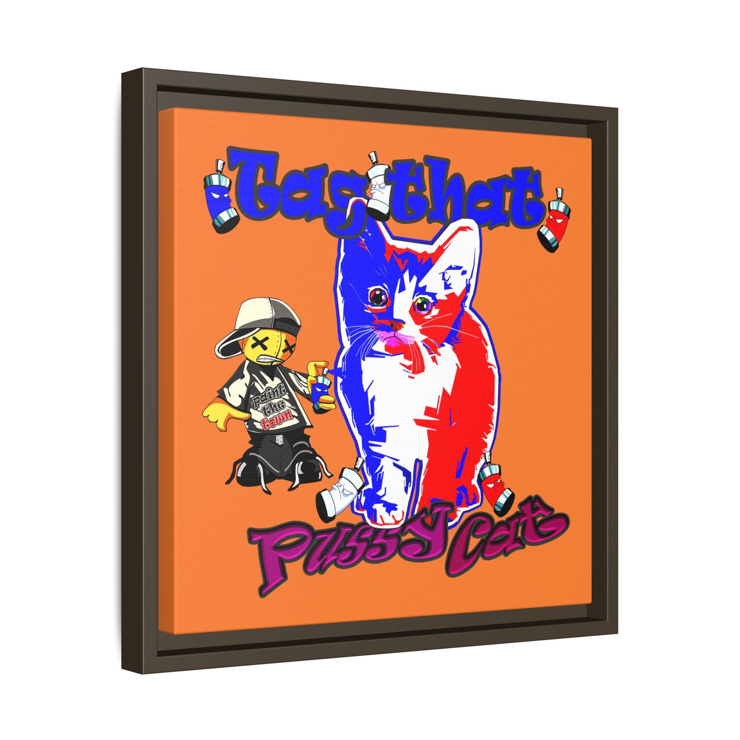 tag that - framed canvas art (crusta)