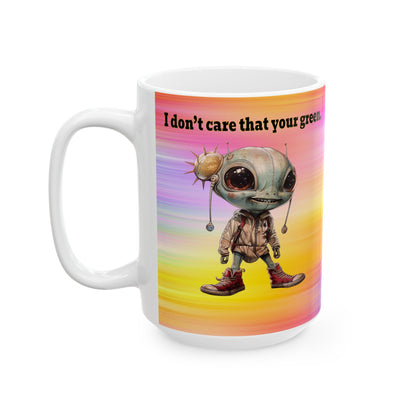 I don't care that your grey - White Mug (color blur)