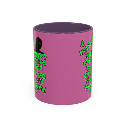 noticed you noticing - Accent Mug (light pink)