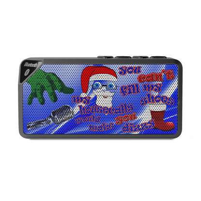 santa's shoes - Jabba Bluetooth Speaker (blue-white wave)