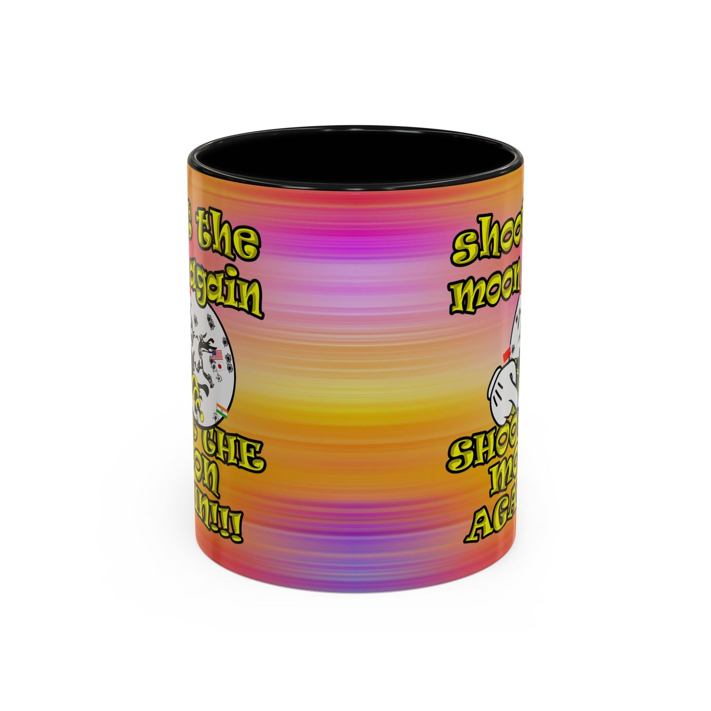 shoot the moon again - Accent Mug (color blur)