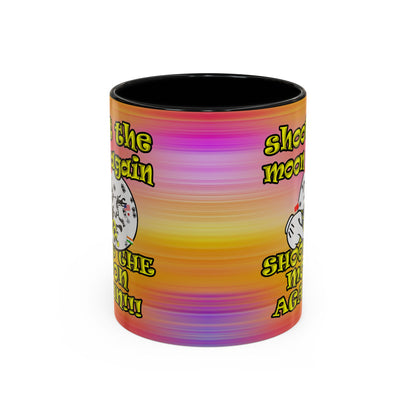 shoot the moon again - Accent Mug (color blur)