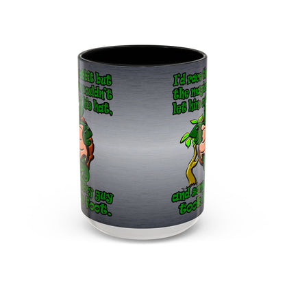 turtle race - Accent Mug (brushed nickel)