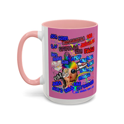 drop the beat - Accent Mug (light pink)