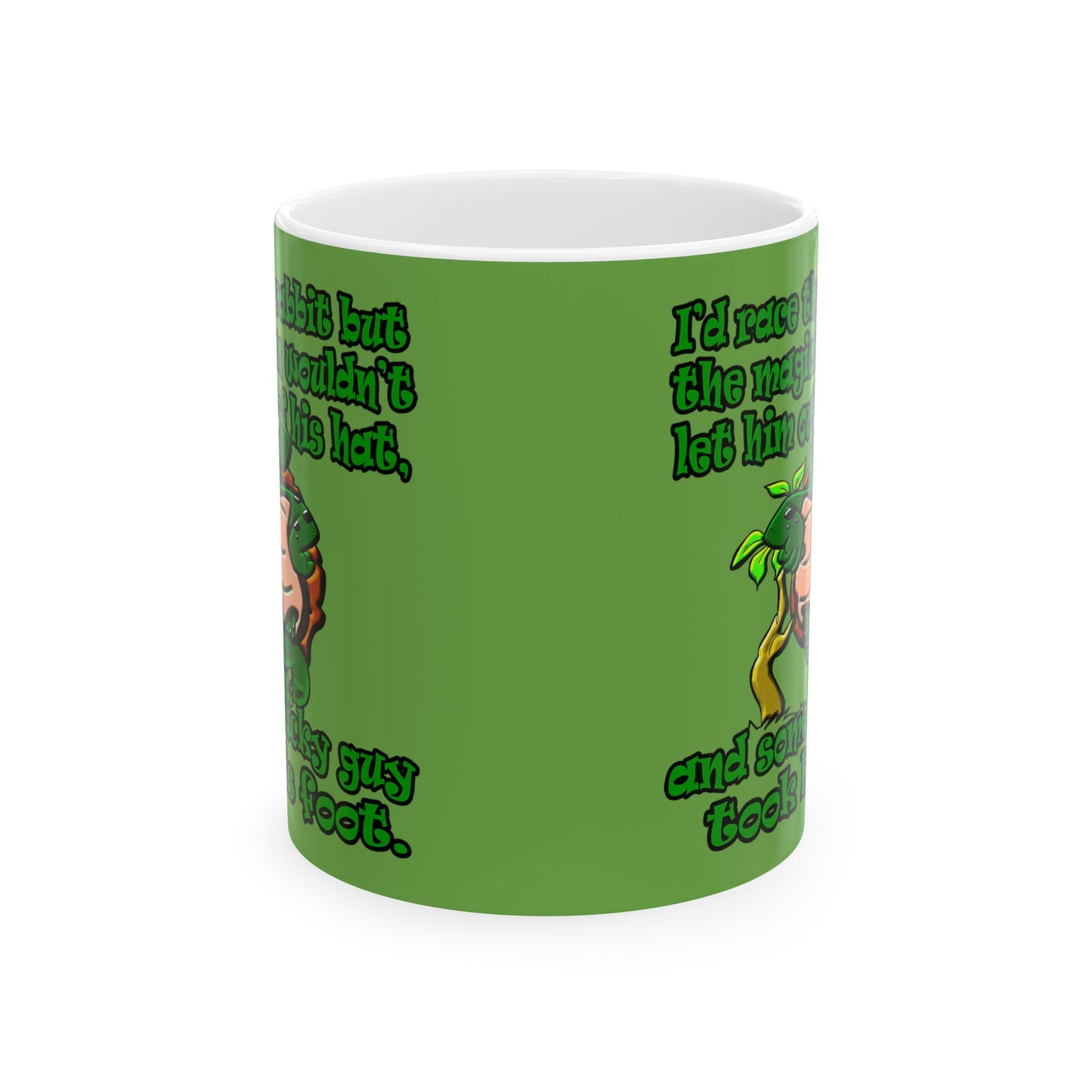turtle race - White Mug (green)