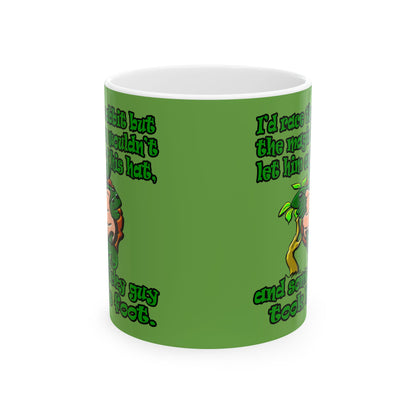 turtle race - White Mug (green)