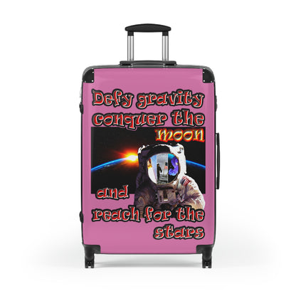 defy conquer reach - Suitcase (light pink)